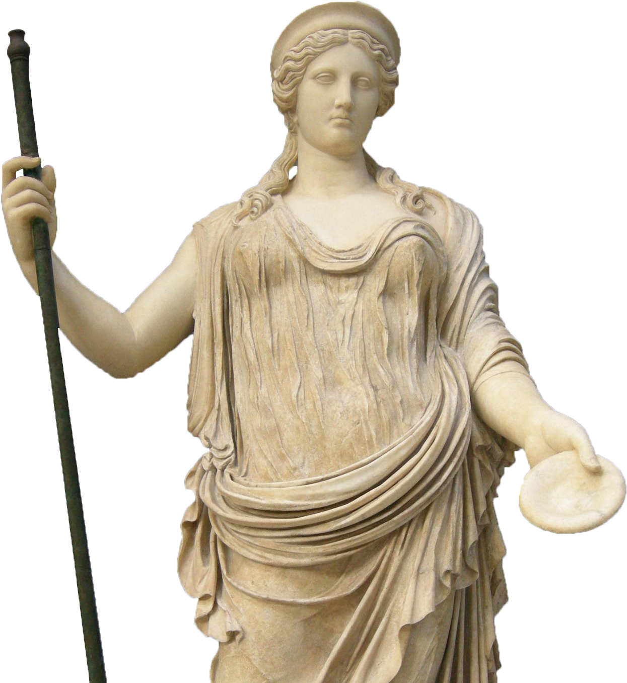 Classic Statue - Hera Goddess Statue Transparent (1400x1424), Png Download