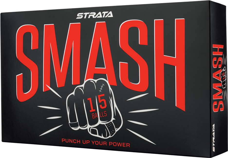 Strata Smash 15 Golf Balls, White (950x950), Png Download