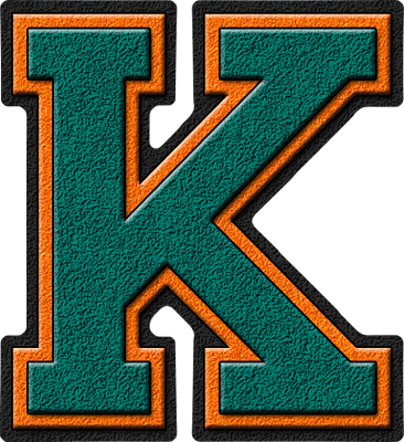 Clip Art Royalty Free Letter Hd Transparent Images - Blue And Gold Letter K (366x400), Png Download