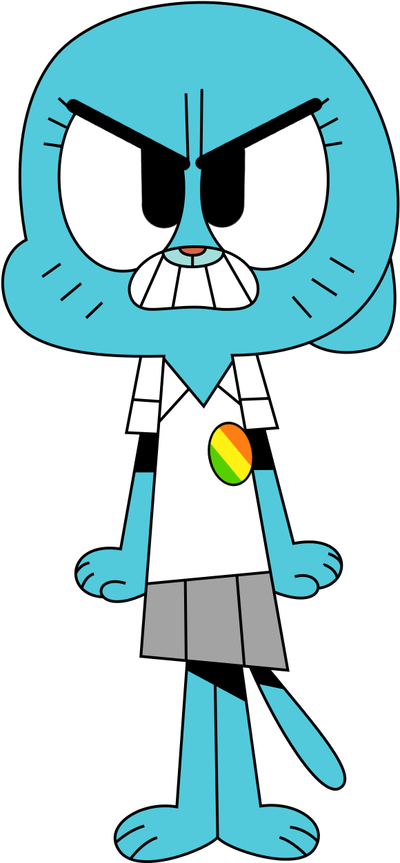 Svg Free Download This Is My Friend When I Make - Amazing World Of Gumball Mad (603x1280), Png Download