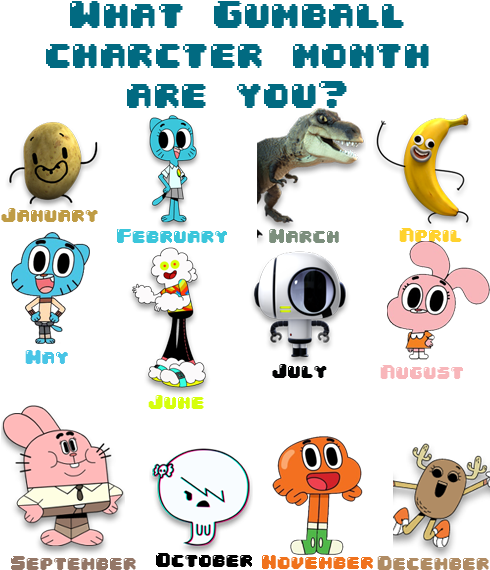 Clip Royalty Free Library Of Characters Names Google - Amazing World Of Gumball All Characters Names (500x583), Png Download