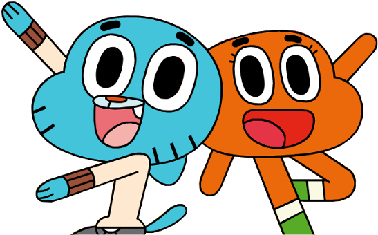 Just The Two Best Bros Ever Hanging Out Amazing World - Amazing World Of Gumball Png (640x384), Png Download
