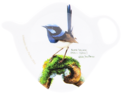Ashdene Tea Bag Holder Birds Of Australia Blue Wren - Superb Fairywren (480x382), Png Download