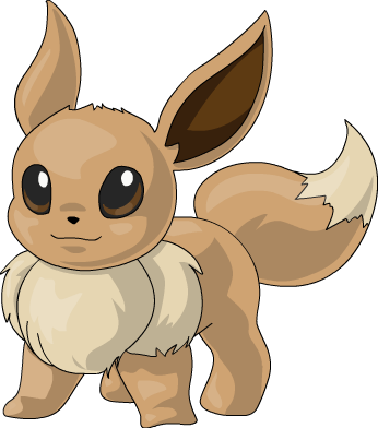Baby Girl Eevee - Baby Eevee (346x392), Png Download