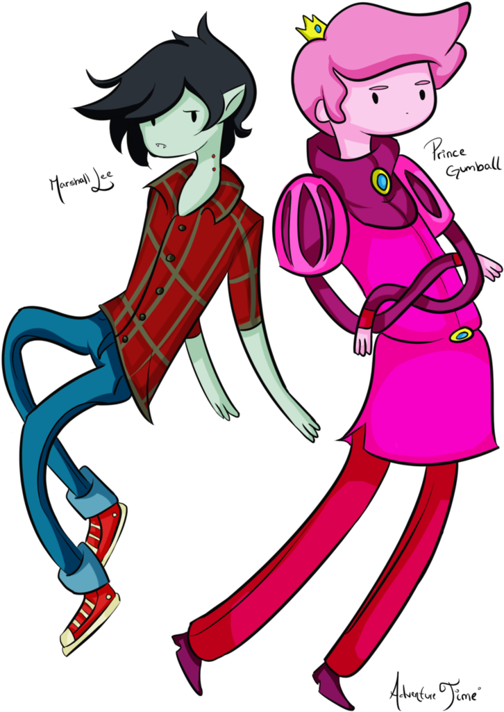 Marshall Lee And Prince Gumball - Prince Bubblegum Y Marshall Lee (748x1068), Png Download