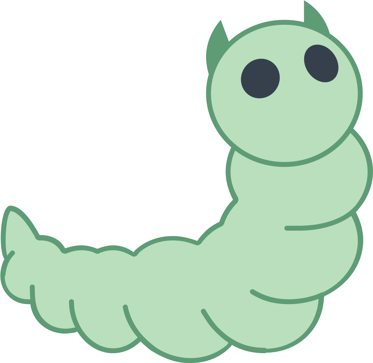 Caterpillar Icon (1600x1600), Png Download