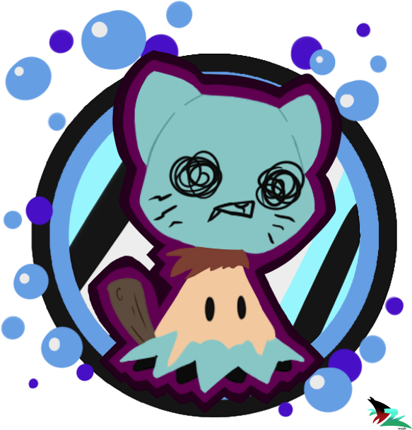 Gumball Transparent Purple - Purple (614x660), Png Download