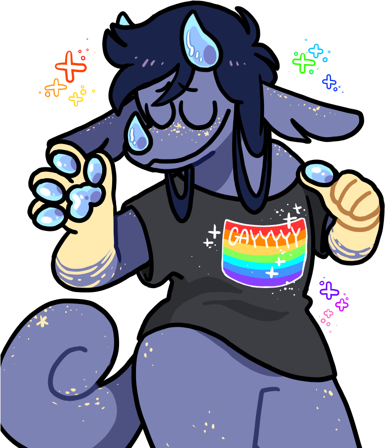 Gay Pride Boi - Sir Fluff Deviantart (800x1000), Png Download