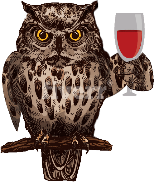 Horned Owl Icon (494x585), Png Download