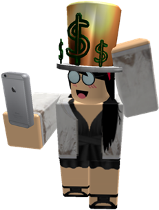 Transparent Girl Roblox - Roblox Girl Taking Selfie (420x420), Png Download
