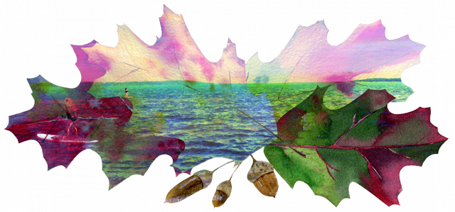 Located Just Off The Lower Edge Of Old Mission Peninsula - Watercolor Painting (640x299), Png Download