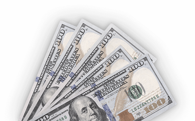3 Steps To Get Money Online - 100 Dollar Bills Png (653x405), Png Download
