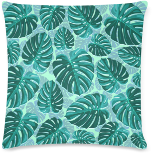 Tropical Leaf Monstera Plant Pattern Custom Zippered - Swiss Cheese Plant (500x500), Png Download