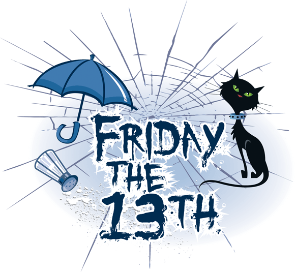 Image Freeuse Stock Th Group Full Moon Clip Art Free - Friday The 13th Clipart Free (580x535), Png Download