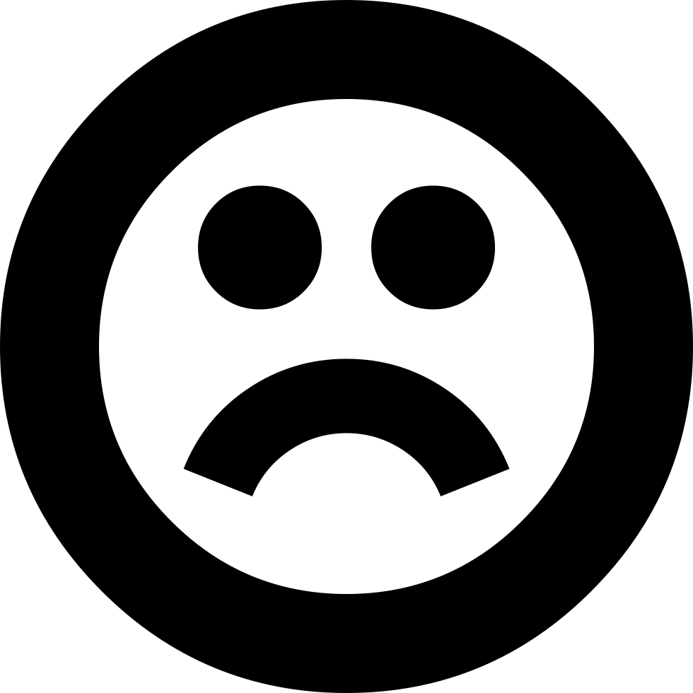 Frown Comments - Number 3 In A Circle (980x980), Png Download