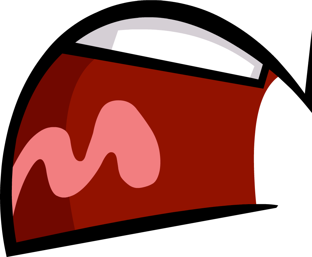 Unsatisfying Frown Open - Bfdi Unsatisfying Frown Open (1000x822), Png Download