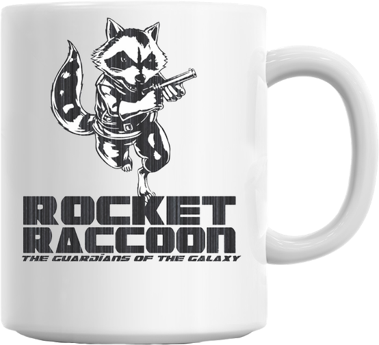 Rocket Raccoon Mug - Styleart Rocket Raccoon Mug (629x579), Png Download