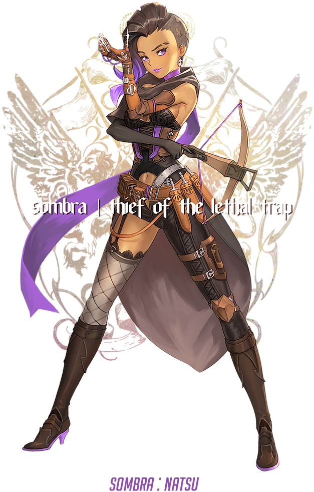 Popular Images - Overwatch League Skins Sombra (742x1051), Png Download