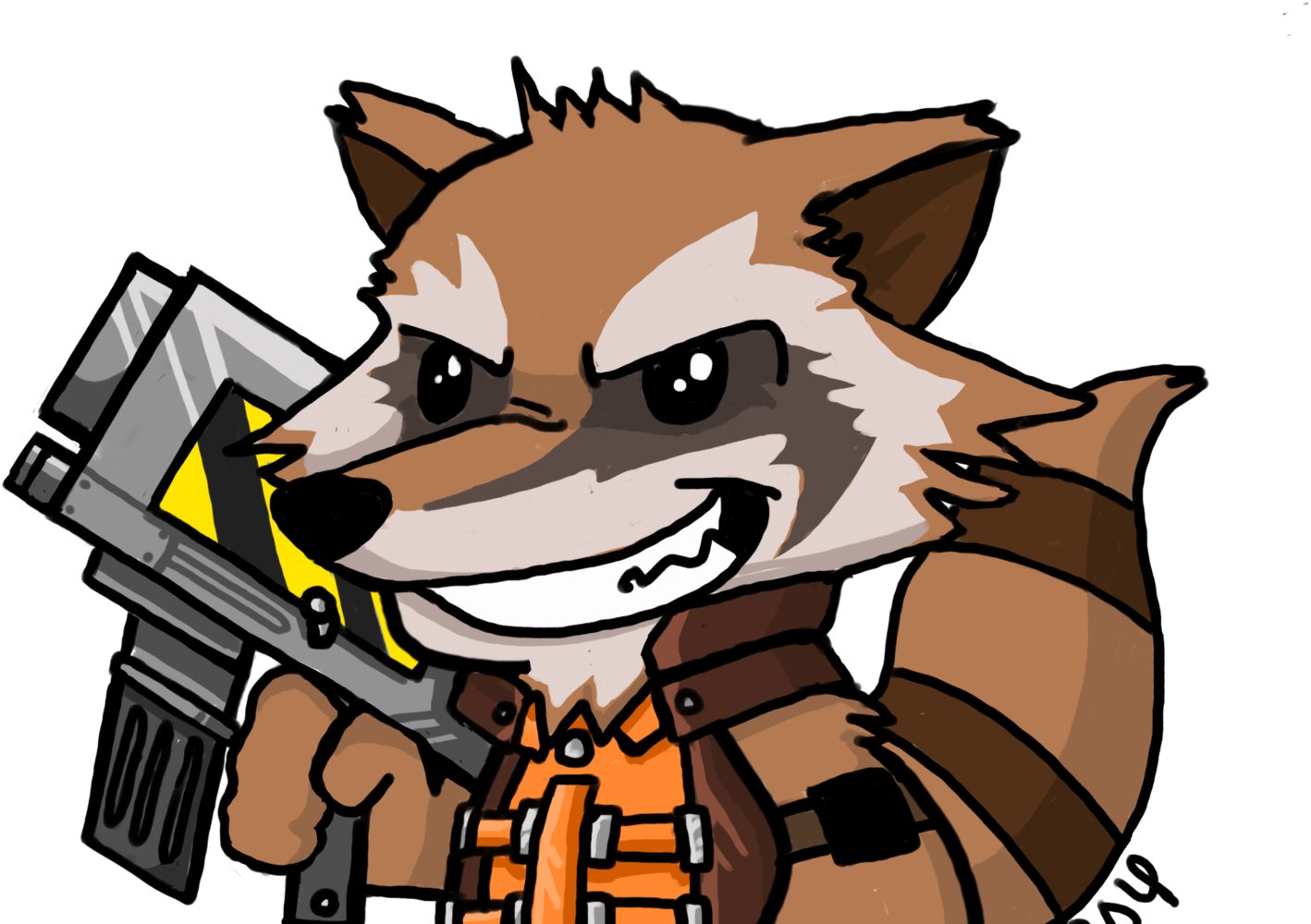 Img 0897 4x - Rocket Raccoon (1600x1200), Png Download