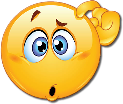 Forgot Password - Confused Emoji Png (450x365), Png Download