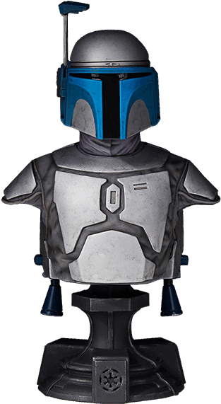Star Wars - Jango Fett Classic Mini Bust (600x600), Png Download