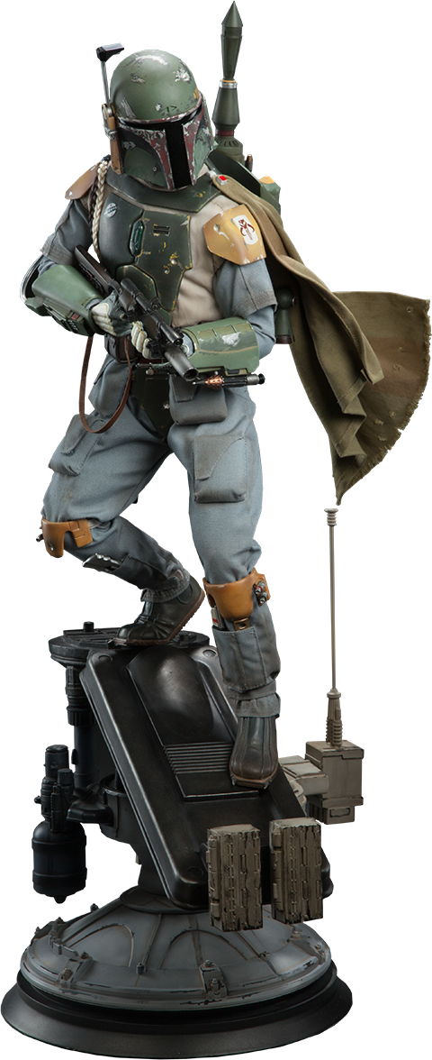Boba Fett Premium Format™ Figure - Boba Fett Star Wars Premium Format Figure (480x1176), Png Download