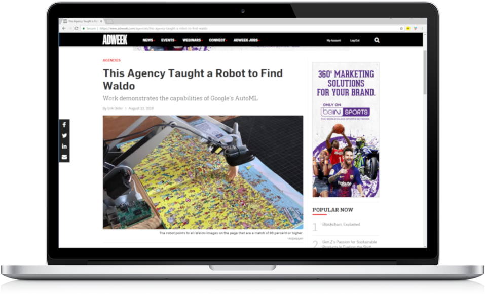 Redpepper Adweek Waldo - Blog (1000x600), Png Download