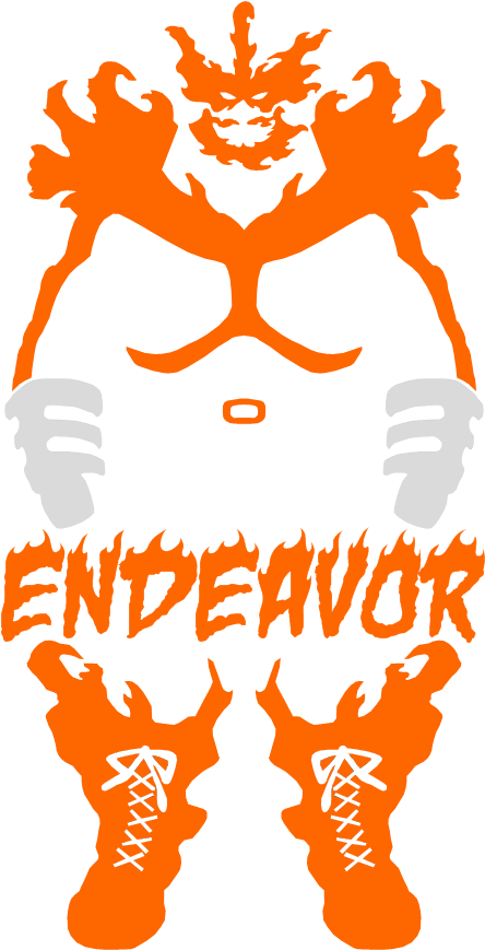 [art] Endeavor - My Hero Academia Minimalistic (473x911), Png Download