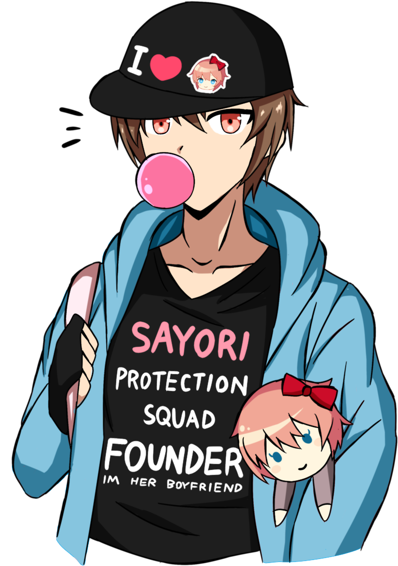 Http - //i - 4cdn - Org/vg/1511154566930 Literature - Doki Doki Literature Club Protagonist (1280x1280), Png Download