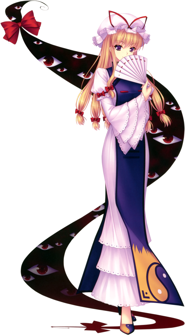 Touhou Render Yukari Yakumo Sayori By Touhouuniverse-d6karkn - Yukari Yakumo Touhou (686x1165), Png Download