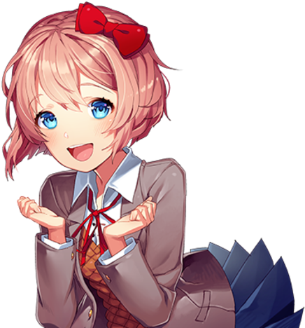 Click To Edit - Sayori From Doki Doki (480x480), Png Download