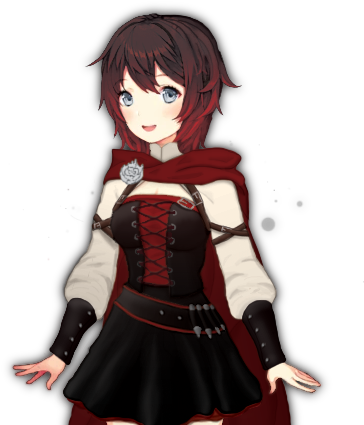 Human Hair Color Black Hair Anime - Rwby Doki Doki Literature Club (480x480), Png Download
