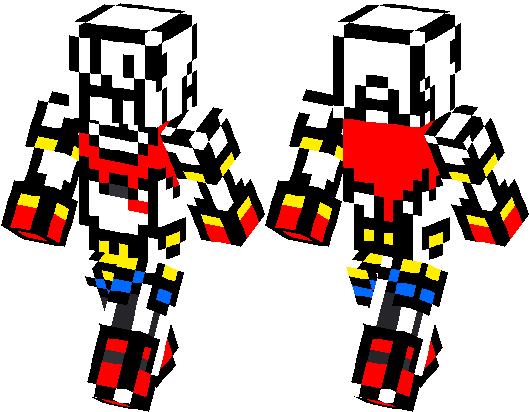Minecraft Undertale Skins (528x418), Png Download