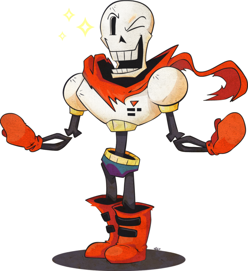 Undertale Papyrus Png Picture - Undertale Papyrus Render (855x934), Png Download