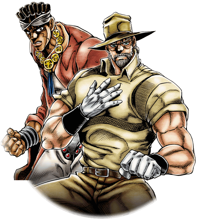 Unit Joseph Joestar And Muhammad Avdol - Joseph Joestar Muhammed Avdol (720x800), Png Download