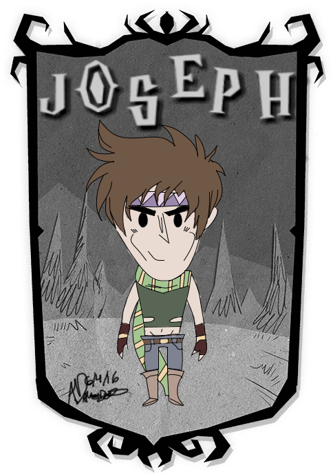 Joseph Joestar Don't Starve Portrait - Don T Starve Together Wendy Skins (560x720), Png Download
