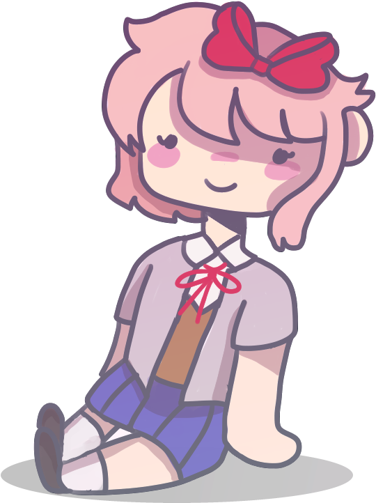 Sayori By Maybe-offline - Fan Art (698x861), Png Download