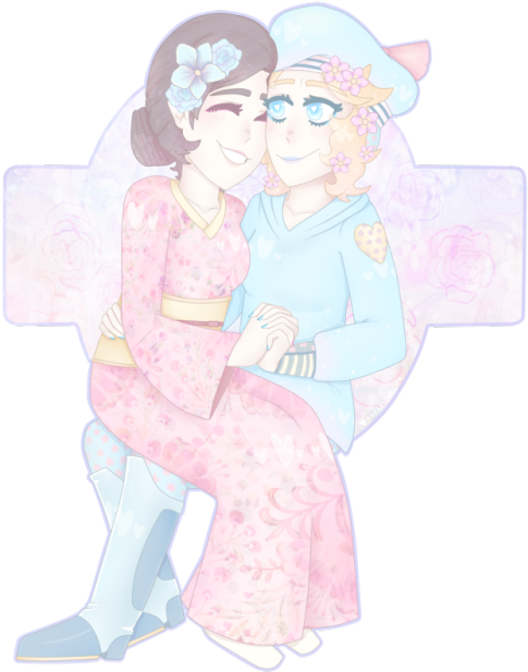 Reblog - 🌺❤🌺❤🌺 - Johnny Joestar And Rina (500x666), Png Download