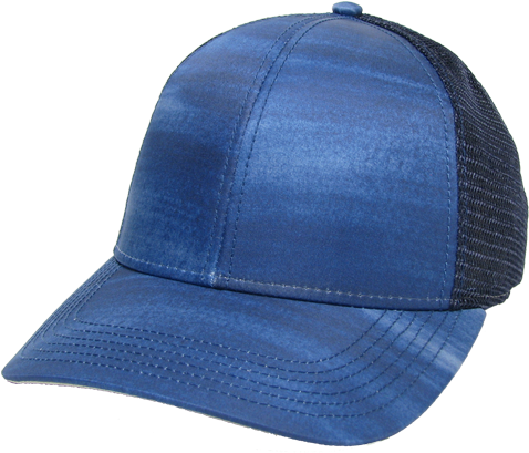 Navy Brushstroke Trucker - Cap (500x408), Png Download