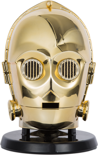 One Of The Best Review Sites Around, Entertainment - Official Star Wars C-3po Head Bluetooth Speaker (328x519), Png Download