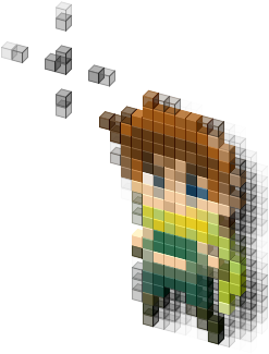 View Cursor On T-shirt - Cross-stitch (330x418), Png Download