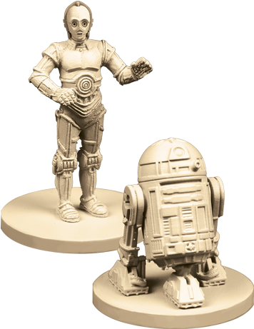 Swi11 13 Plastic C3po R2d2 - Imperial Assault: R2-d2 & C-3po Ally Pack (405x510), Png Download