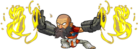 Wushangflair1 - Wu Shang Brawlhalla Gauntlets (550x225), Png Download