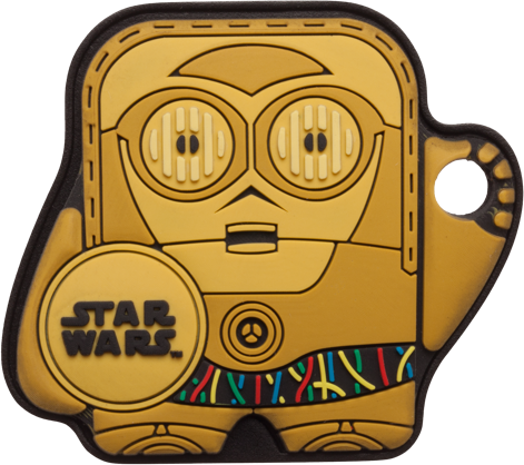 C-3po - Star Wars Darth Vader Foundmi 2.0 Bluetooth Tracker (471x418), Png Download
