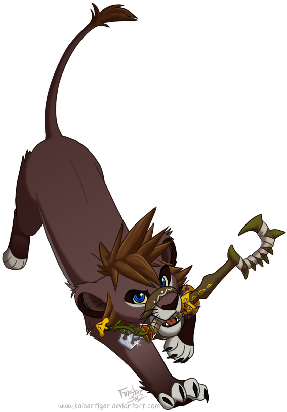Lion Sora - Kingdom Hearts Sora Pride Lands (591x818), Png Download