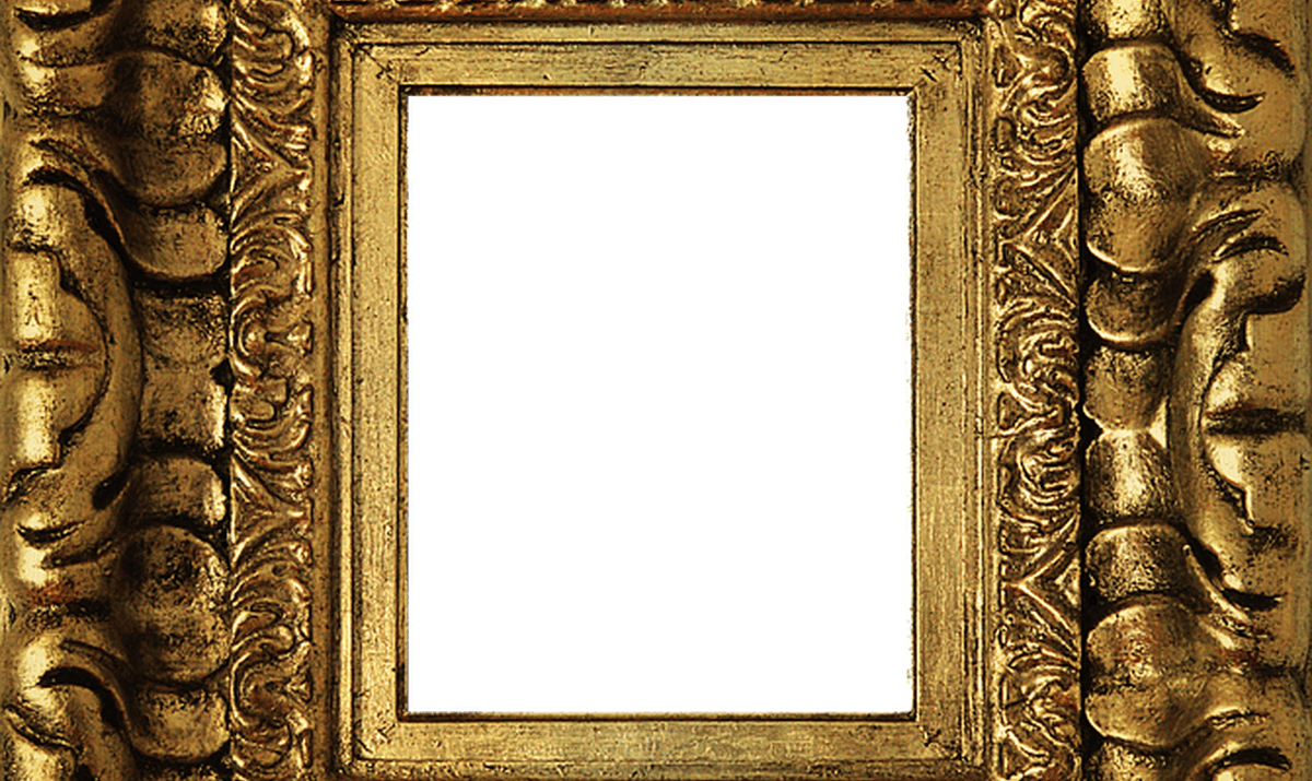 Png Golden Frame Gold Box Free Photo On Pixabay - Gerahmtes Porträt Des Meisterwerks Vintager Dame Karte (1200x715), Png Download