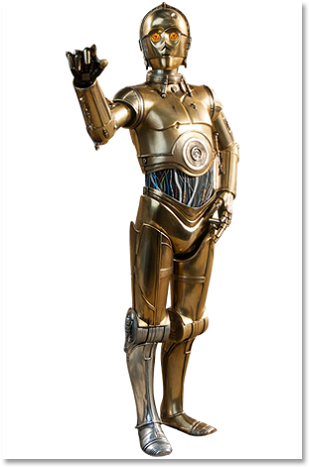 Figure 54 - Sideshow Collectibles Star Wars C-3po 1:6 Scale Figure (360x550), Png Download