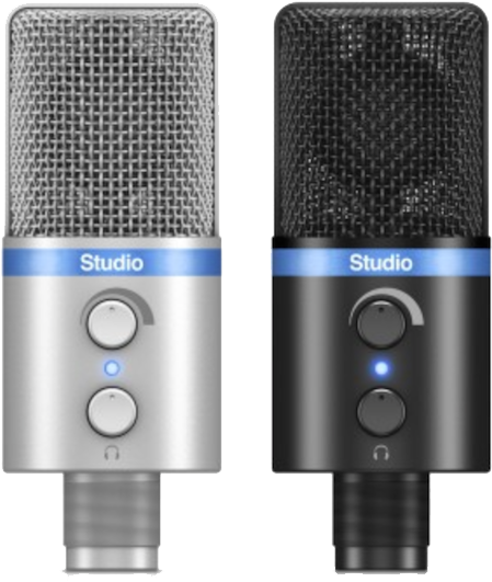 Silver Black Mics - Ik Multimedia Irig Mic Studio (475x542), Png Download