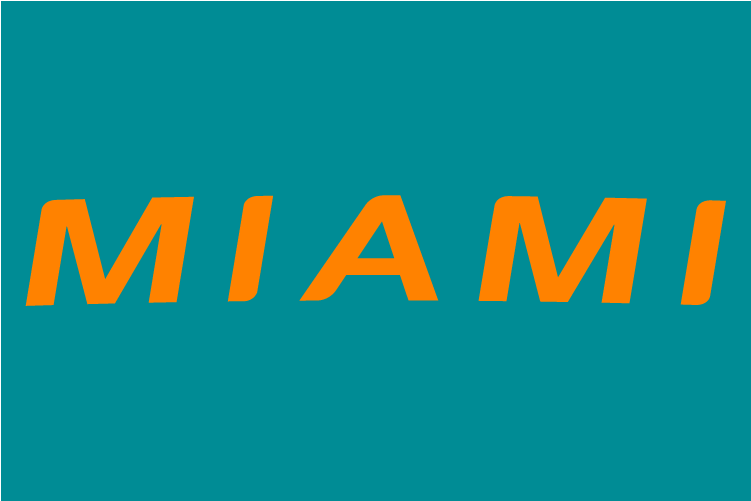 Miami Dolphins Iron Ons - Graphic Design (750x930), Png Download