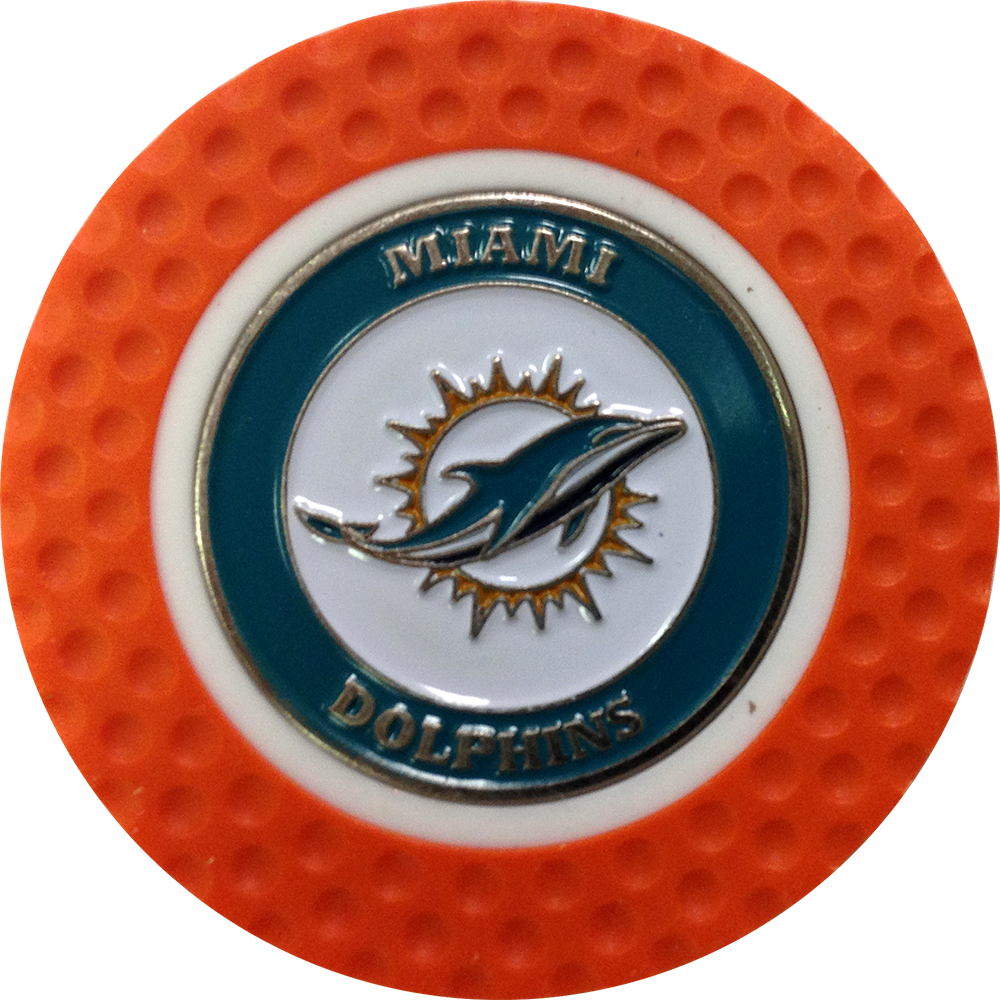 Golf Ball Marker Nfl Miami Dolphins - Miami (1000x1000), Png Download